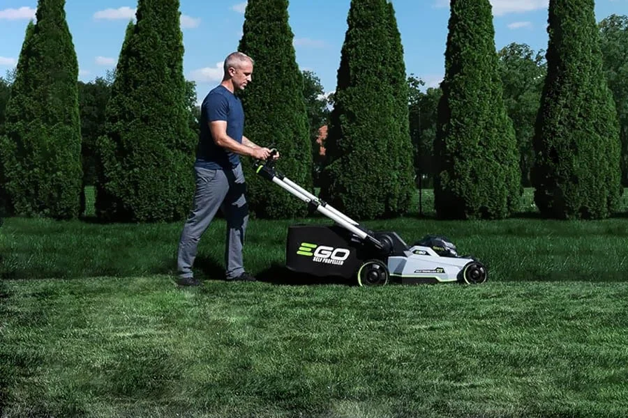 battery powered lawnmower